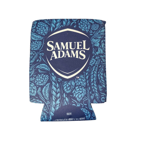 Samuel Adams Boston Lager Beer Coozie - Blue Wheat Design - Collectible - Rare