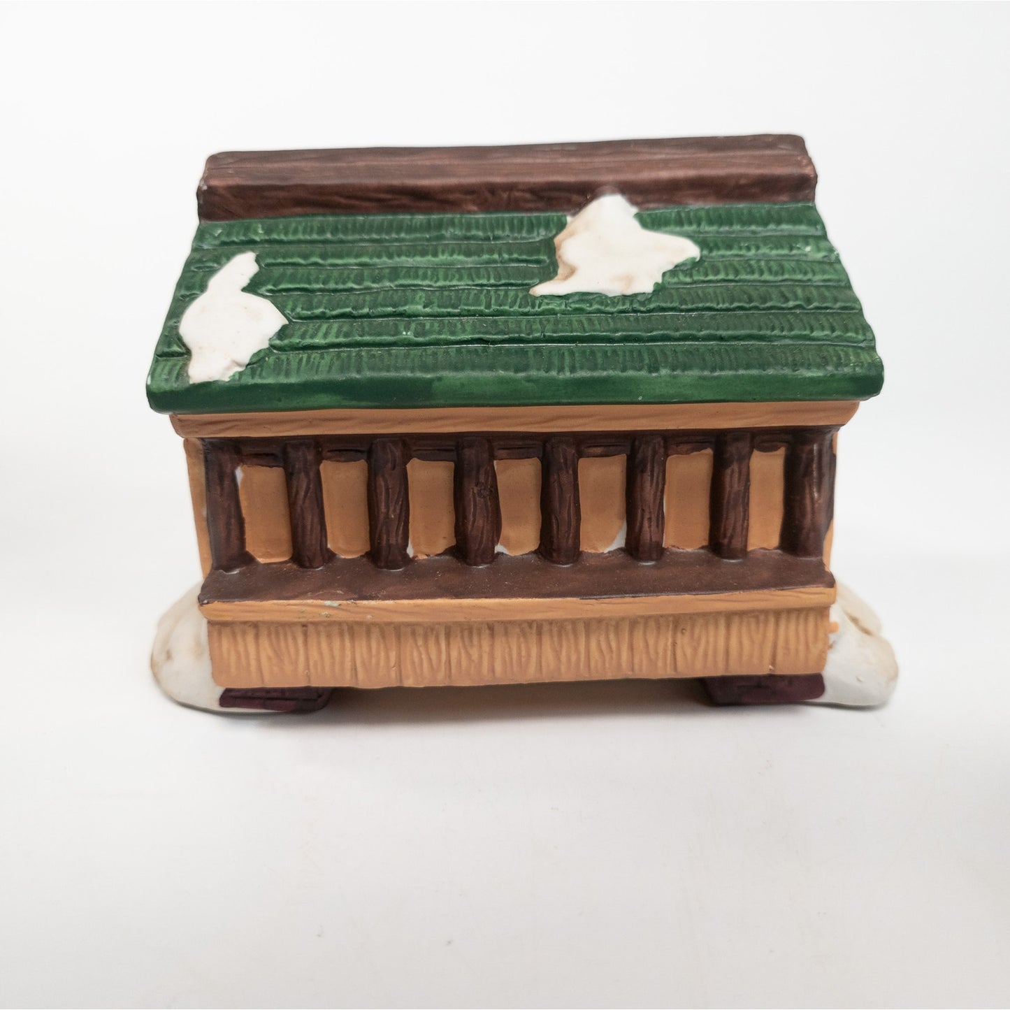 Porcelain Victorian Bridge Tealight Candle Holder Votive Winter Village