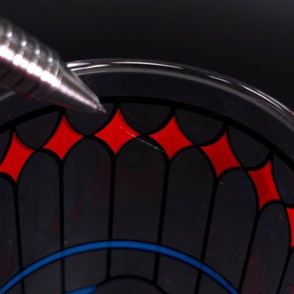 Vintage Pepsi-Cola Stained Glass Cup Design 6" Tall