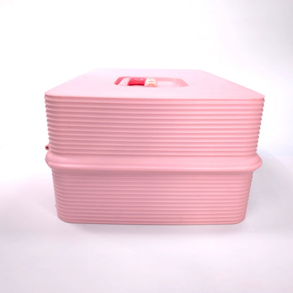 Vintage Caboodles Large Case Cosmetic Makeup Jewelry Box Pink 2425