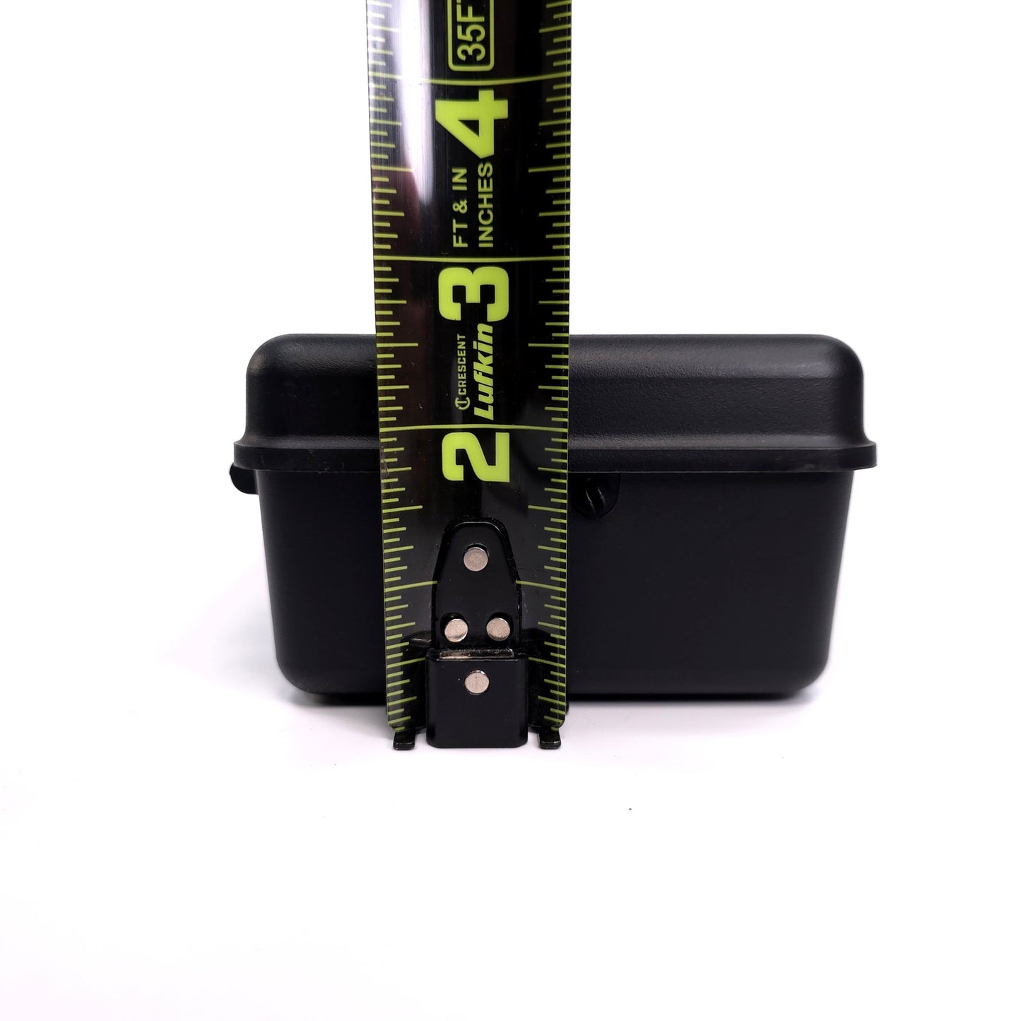 Vintage Caboodles Small Cosmetic Makeup Jewelry Trinket Box w/ Mirror Black