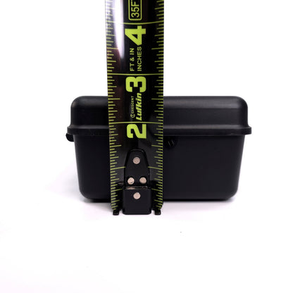 Vintage Caboodles Small Cosmetic Makeup Jewelry Trinket Box w/ Mirror Black