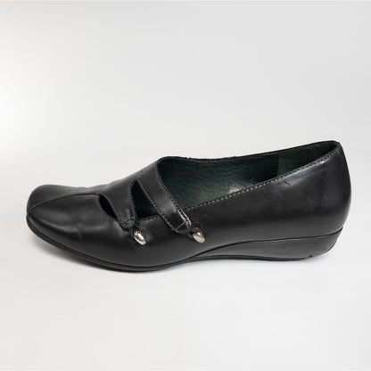 Clarks Leather Wedge Heel Business Casual Loafer Women's Size 8M