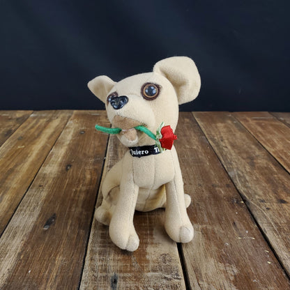 Vintage Yo Quiro Taco Bell Chihuahua Plush Holding Rose Not Working