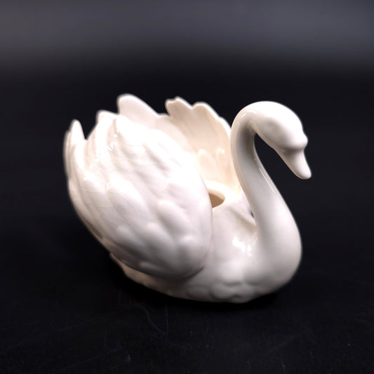 Vintage Goebel White Swan Porcelain Figurine West Germany