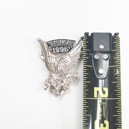 1996 Sturgis Metal Pin Back Eagle 3 Pins 2+ Ship FREE