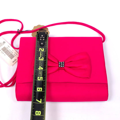 Vintage La Regak LTD Pink w/ Black Bow Shoulder Bag Purse w/ Tag