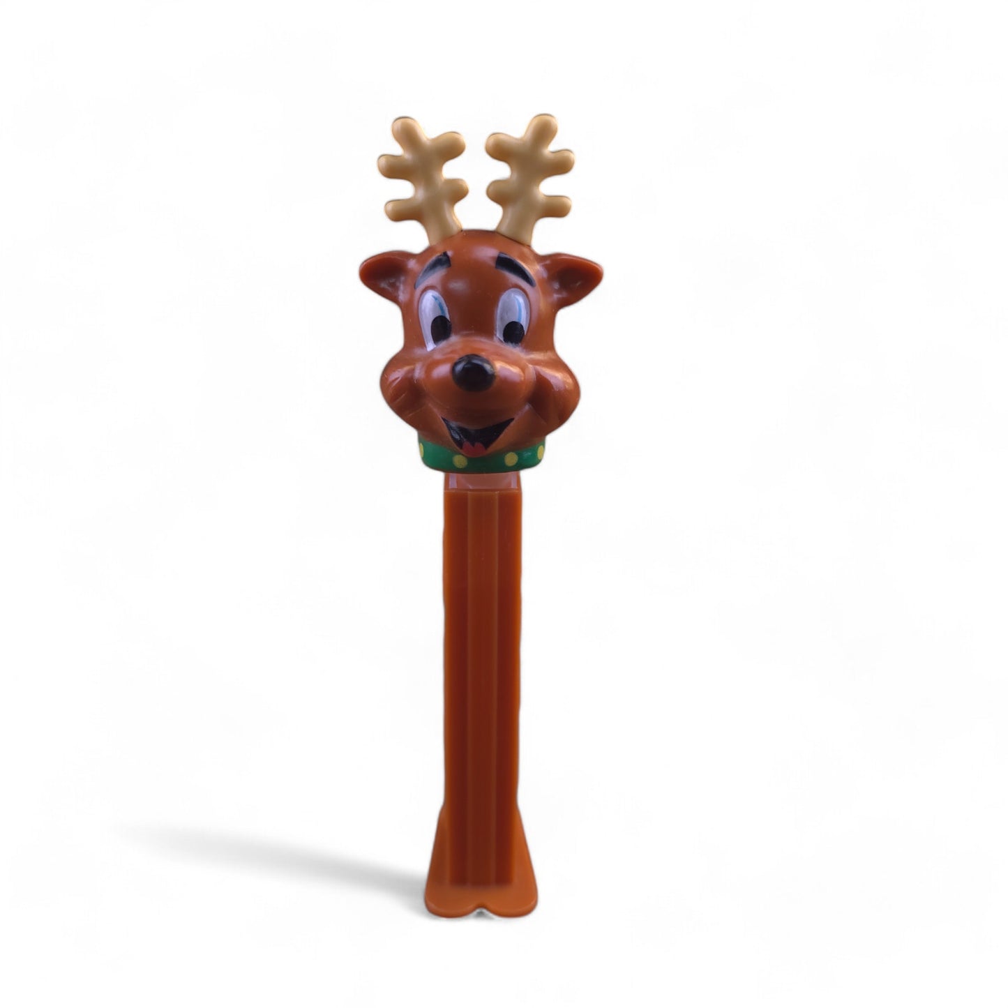 PEZ Christmas Reindeer Footed Candy Dispenser 2002 Brown