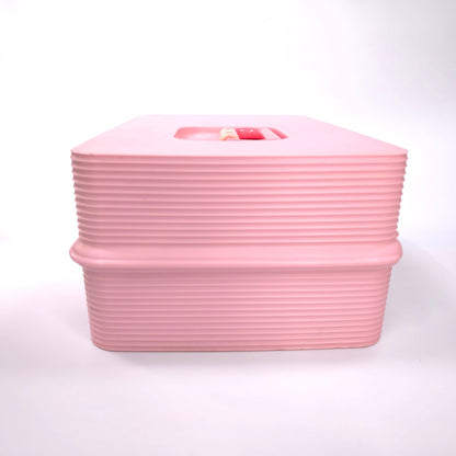 Vintage Caboodles Large Case Cosmetic Makeup Jewelry Box Pink 2425