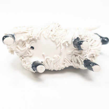 Vintage Tom Macki Porcelain Spaghetti Ram Figurine