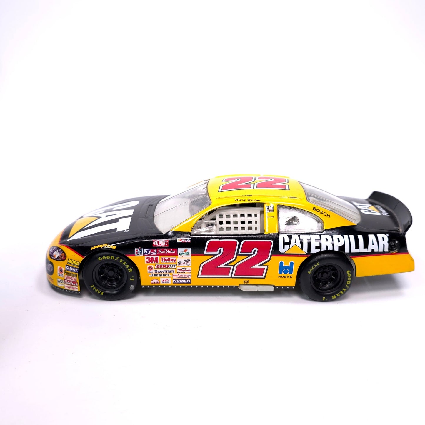 Vintage 2000 Hotwheels Mattel 1/24 Scale Nascar Caterpillar #22 Diecast Car