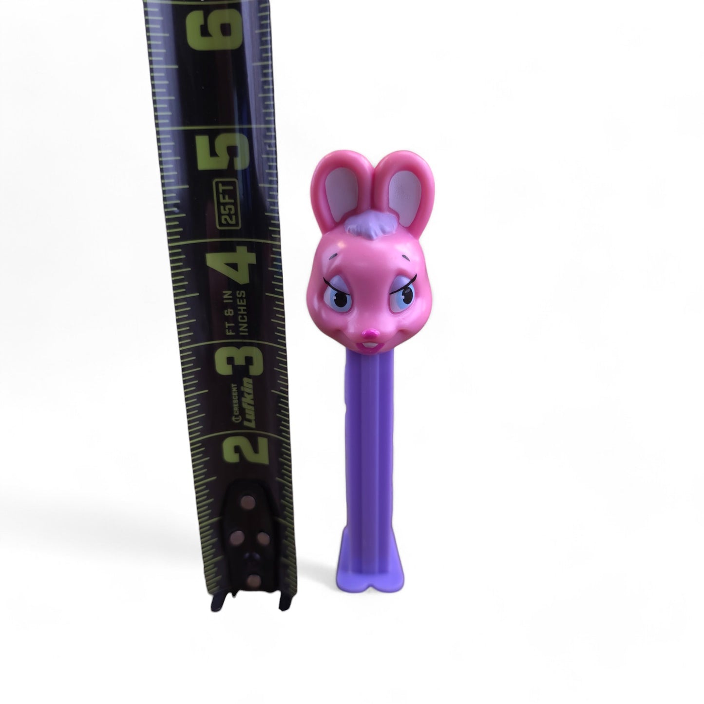 PEZ Pink Easter Bunny Footed Candy Dispenser 2016 Purple
