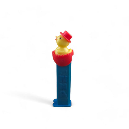 PEZ Easter Chick In Egg Footed Candy Dispenser 1999 Retired Blue