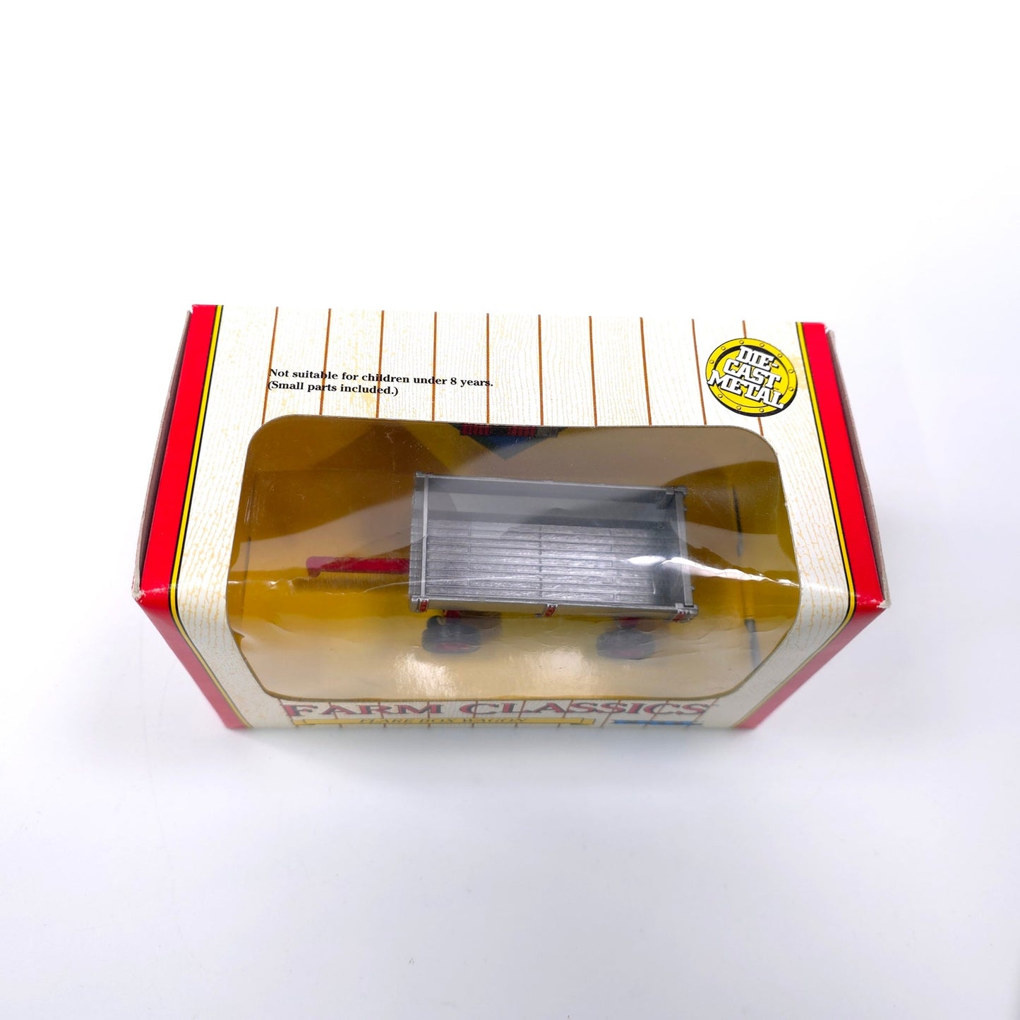 ERTL Farm Classics Flare Box Wagon 1/43 Scale Tractor Trailer Gray Red