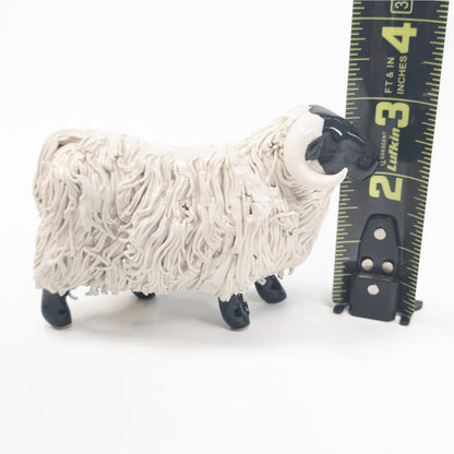 Vintage Tom Macki Porcelain Spaghetti Ram Figurine