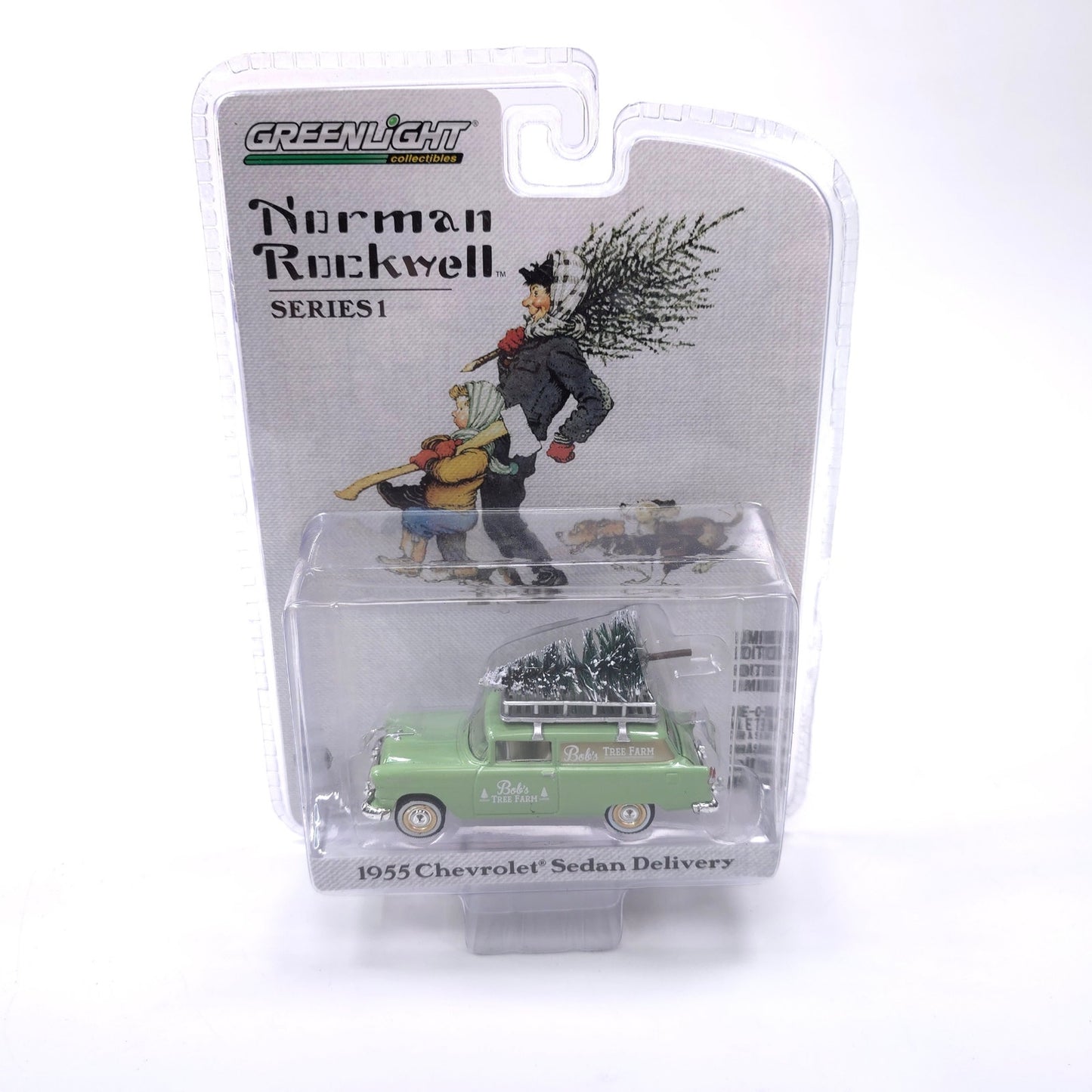 Sealed Norman Rockwell 1955 Chevrolet Sedan Delivery Car Greenlight