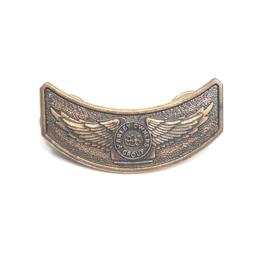 Harley Owners Group Harley Davidson Motorcycles Pin Back Metal 2+ Ship FREE