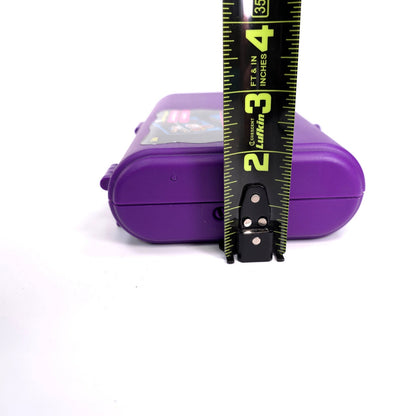 Vintage Caboodles Small Cosmetic Makeup Jewelry Box w/ Mirror Purple 2606