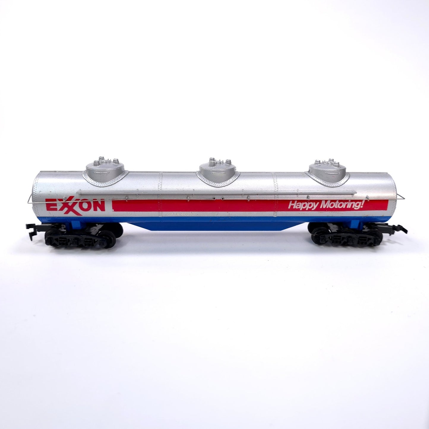 Tyco HO Scale Exxon Triple 3 Dome Tanker Train Car Happy Motoring