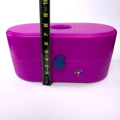 Caboodles Large Case Cosmetic Makeup Jewelry Box Purple Blue 2767 2706
