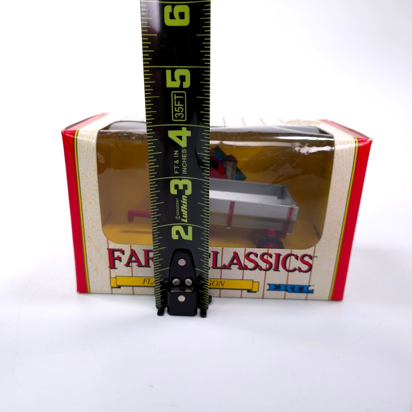 ERTL Farm Classics Flare Box Wagon 1/43 Scale Tractor Trailer Gray Red