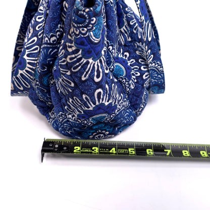 Vera Bradley Large Blue Bandana Shoulder Tote Bag Purse