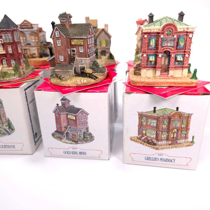 Lot of 4 Liberty Falls The American Collection Village House Figurine
