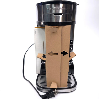 Hamilton Beach The Scoop Single Serve 14 oz Coffeemaker 49981 Travel Mug Cup