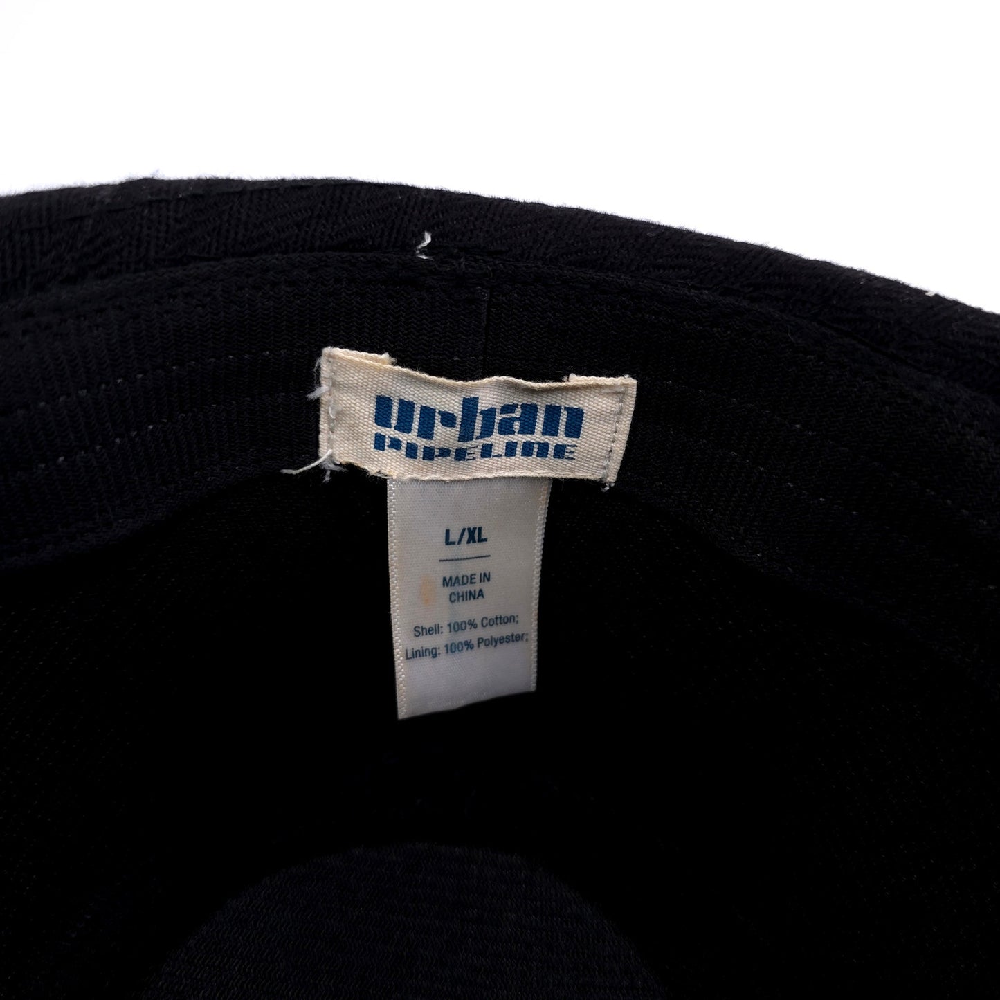 Vintage Style Black 100% Cotton Shell Fedora Hat