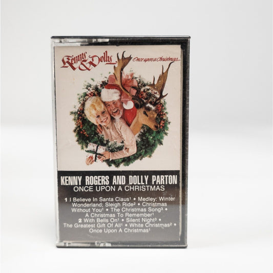Kenny Rodgers and Dolly Parton Once Upon A Christmas (Cassette) 2+ Ship FREE