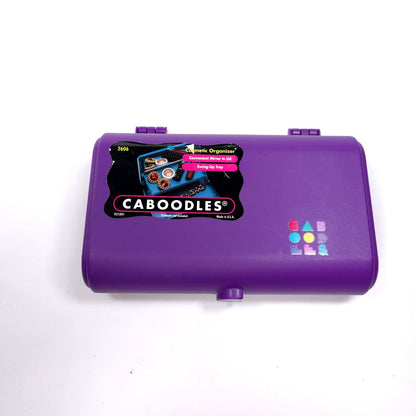 Vintage Caboodles Small Cosmetic Makeup Jewelry Box w/ Mirror Purple 2606
