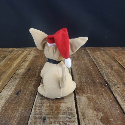 Vintage Taco Bell Chihuahua Dog Plush Christmas Hat "Feliz Navidad Amigos"Tested