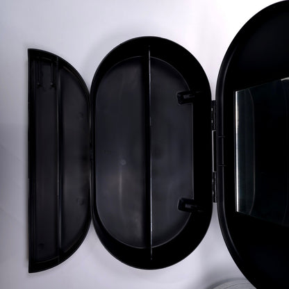 Caboodles Medium Cosmetic Makeup Jewelry Box w/ Mirror Black Gray Pink 2642