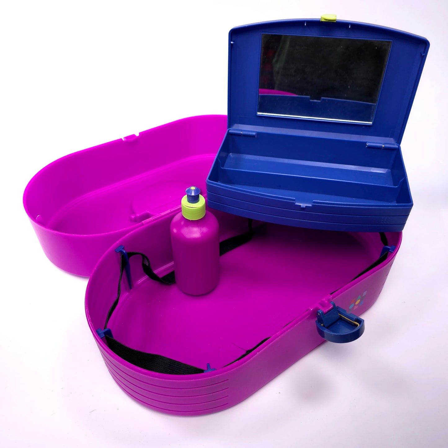 Caboodles Large Case Cosmetic Makeup Jewelry Box Purple Blue 2767 2706