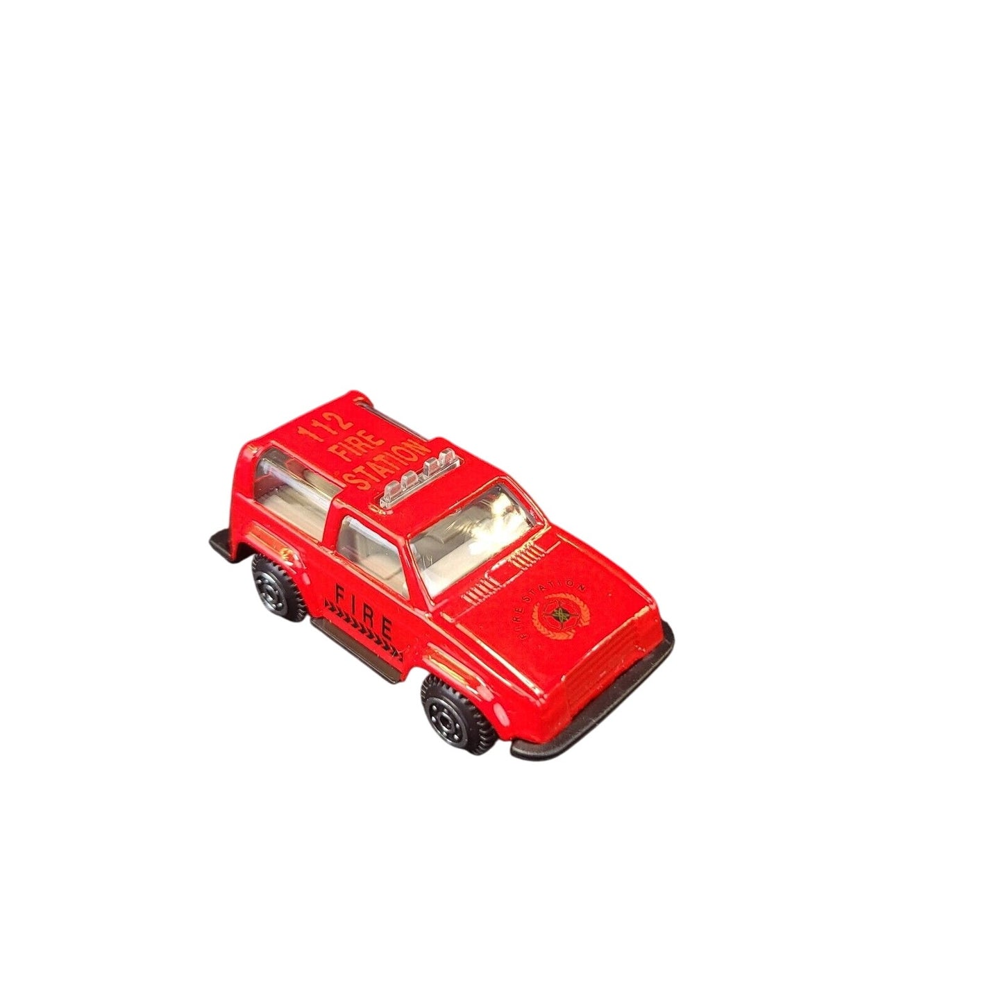Vintage Fire Vehicle Truck 112 Fire Station Toy Car - Collectible