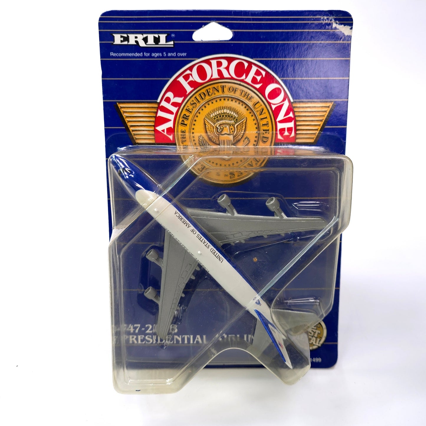 Sealed Vintage ERTL Air Force One Metal Diecast Airplane 747-200B Presient 1499