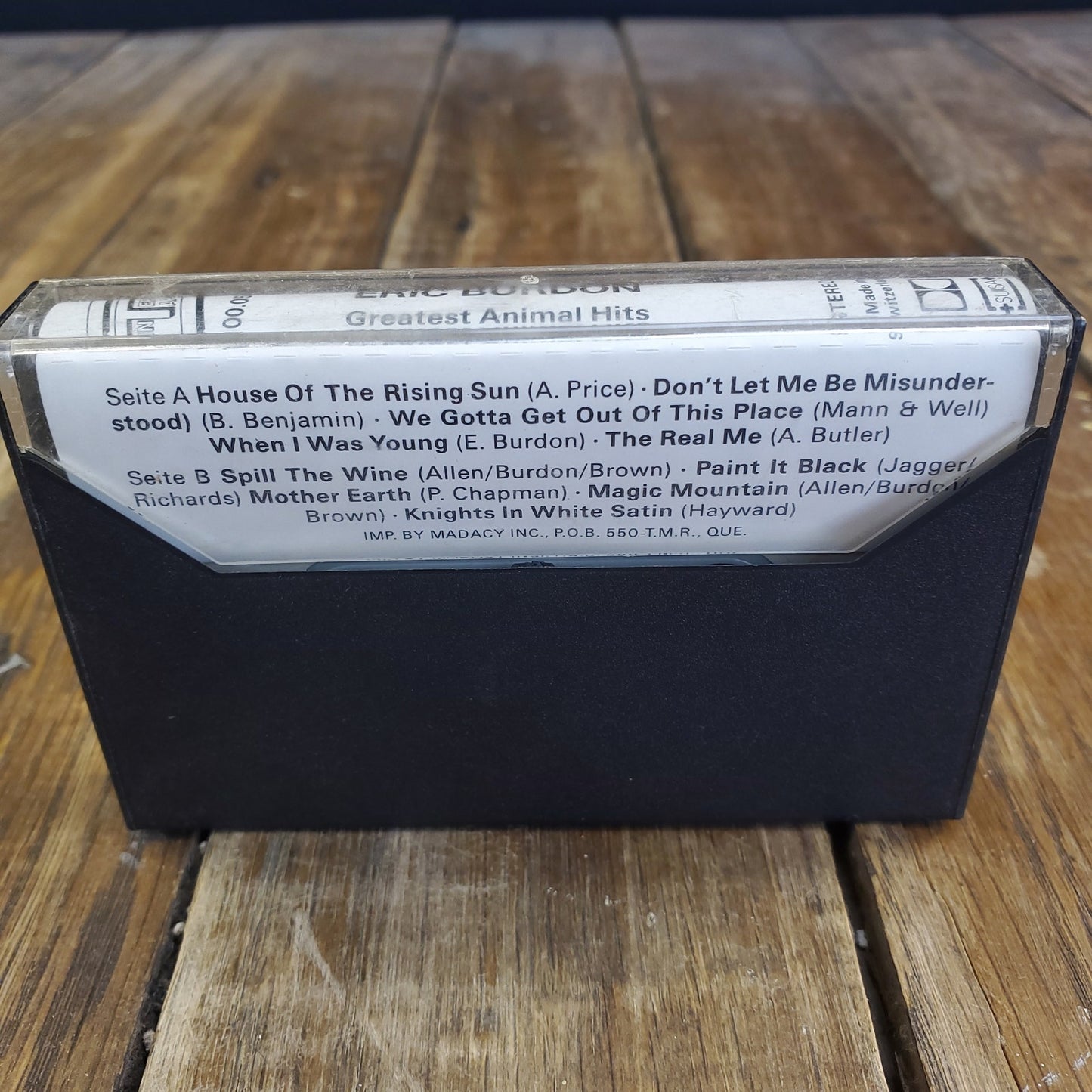 Eric Burton Greatest Animal Hits (Cassette) 2+ Ship FREE