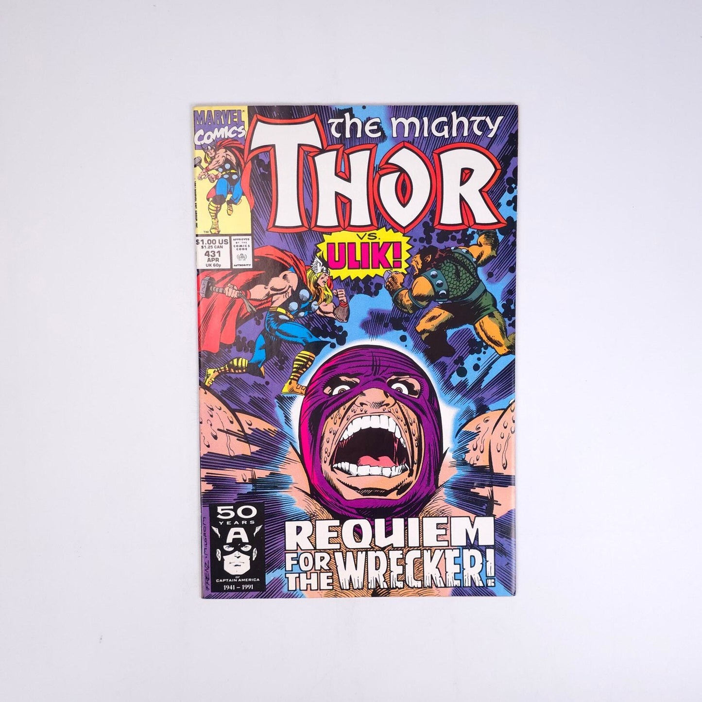 The Mighty Thor Vs Ulik #431 Marvel Comics Comic Book