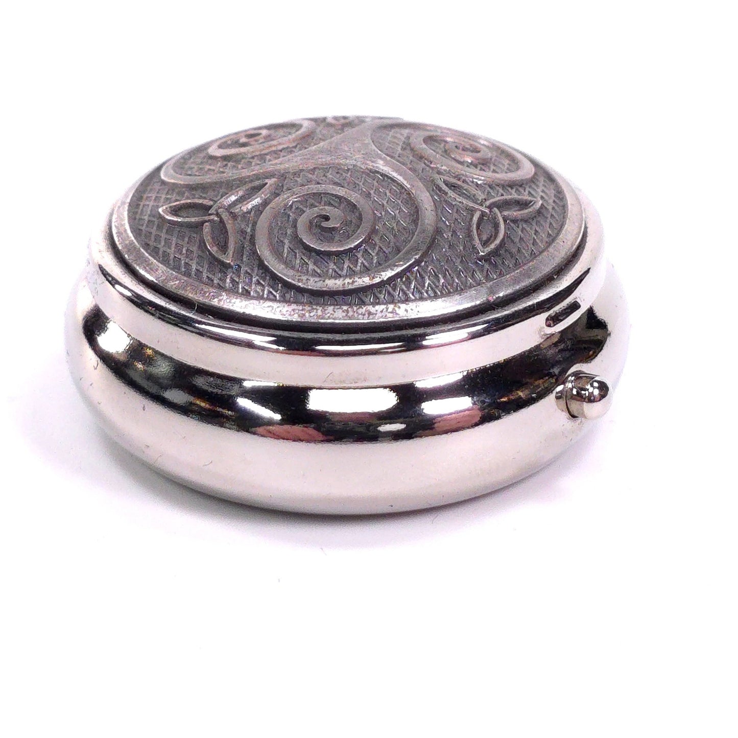 Celtic Trinity Knot Metal Single Compartment Travel Pill Box