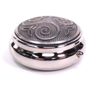 Celtic Trinity Knot Metal Single Compartment Travel Pill Box