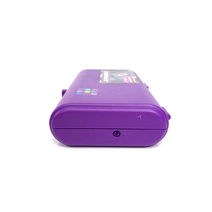 Vintage Caboodles Small Cosmetic Makeup Jewelry Box w/ Mirror Purple 2606