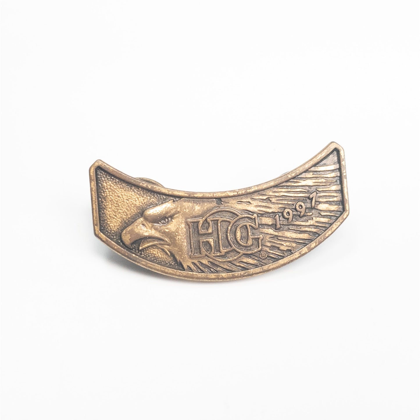 Harley Owners Group 1997 Harley Davidson Motorcycles Pin Back Metal 2+ Ship FREE