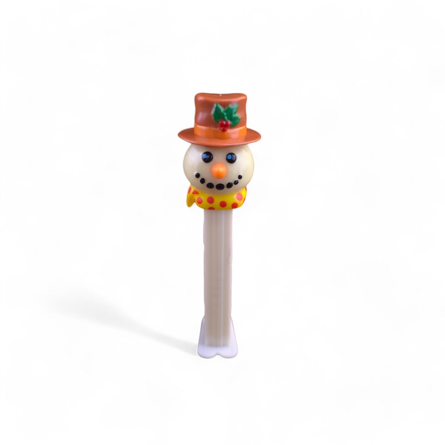 PEZ Christmas Classic Snowman Footed Candy Dispenser 2002 White