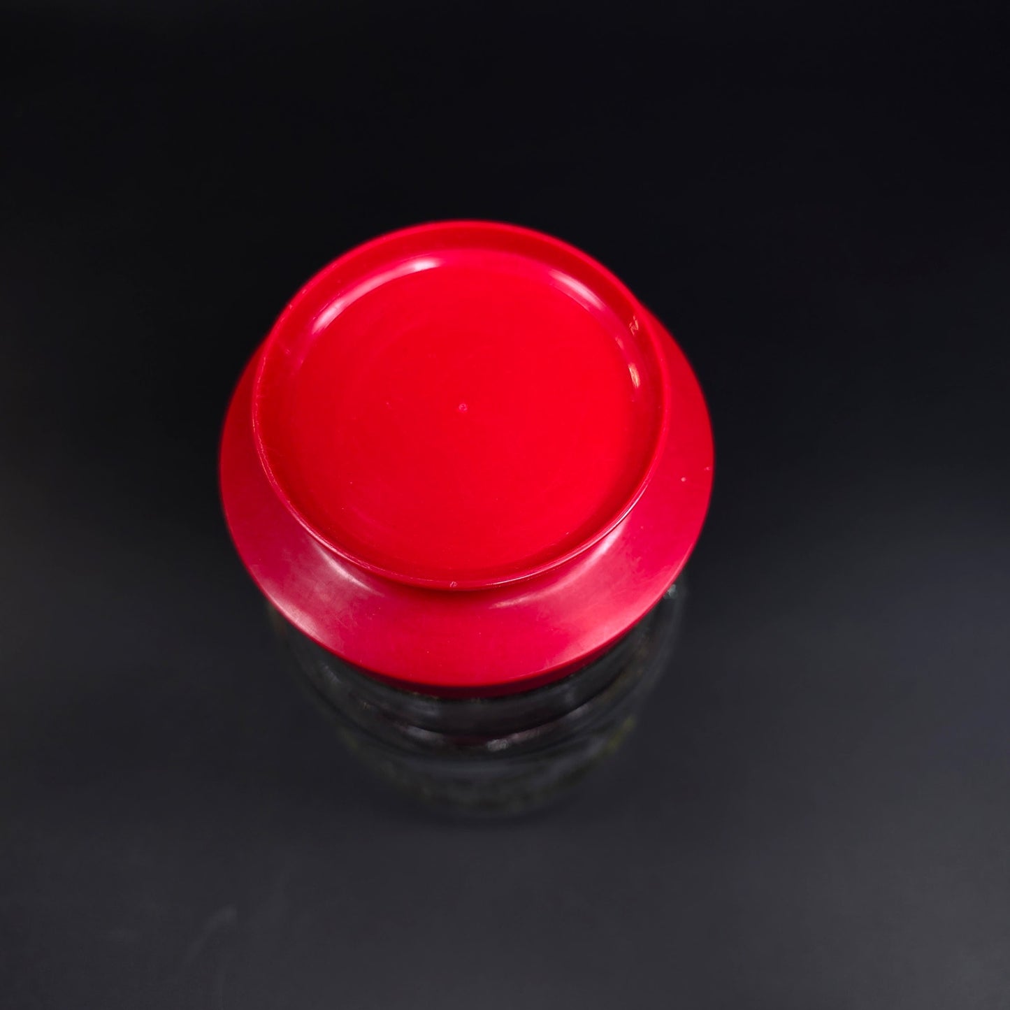 Vintage Anchor Hocking 1976 Election Glass Canister Jar w/ Red Screw On Lid