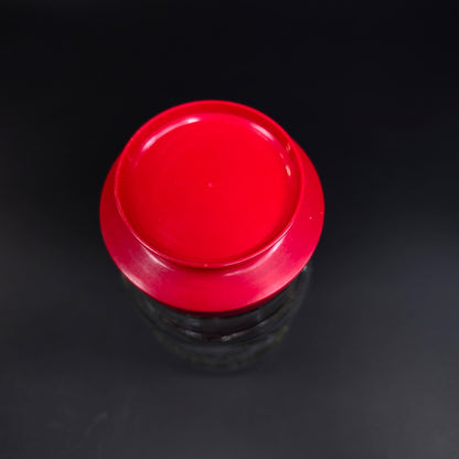 Vintage Anchor Hocking 1976 Election Glass Canister Jar w/ Red Screw On Lid