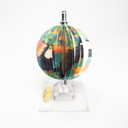 Earth Globe Notepaper Memo Pad w/ Stand Office Desk