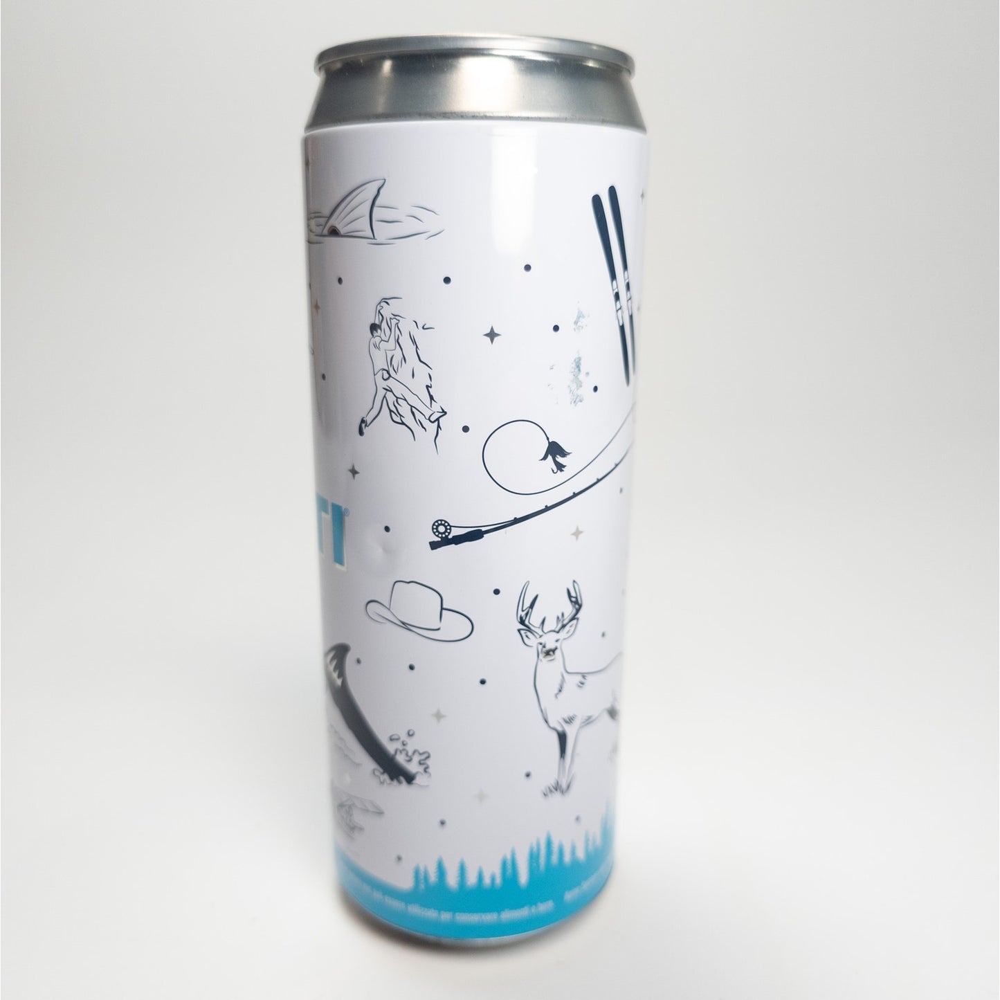 Yeti Slim Can Tin Canister Duck Marlin Horse Fishing Surf Camping