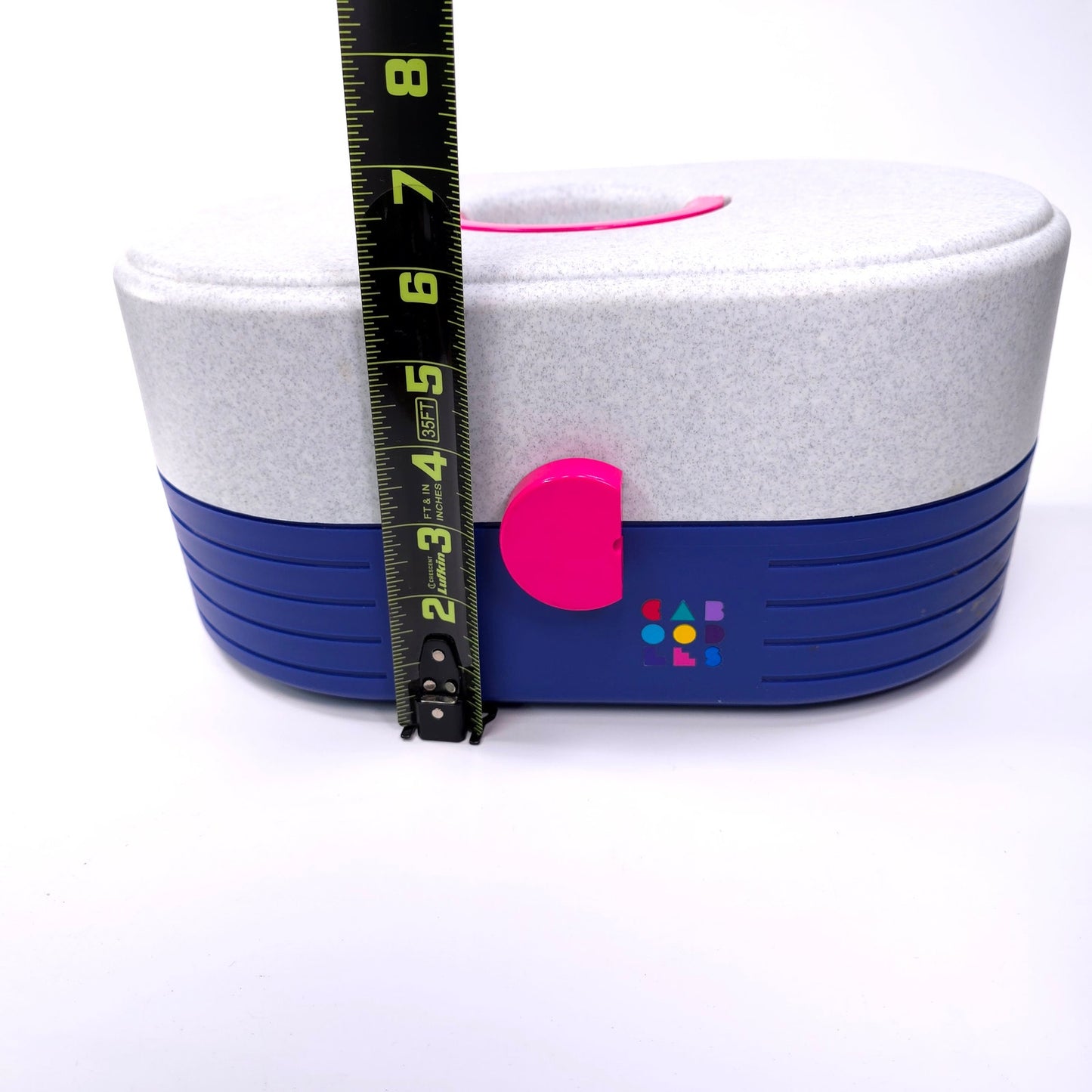 Caboodles Medium Cosmetic Makeup Jewelry Box w/ Mirror Blue Gray 2615