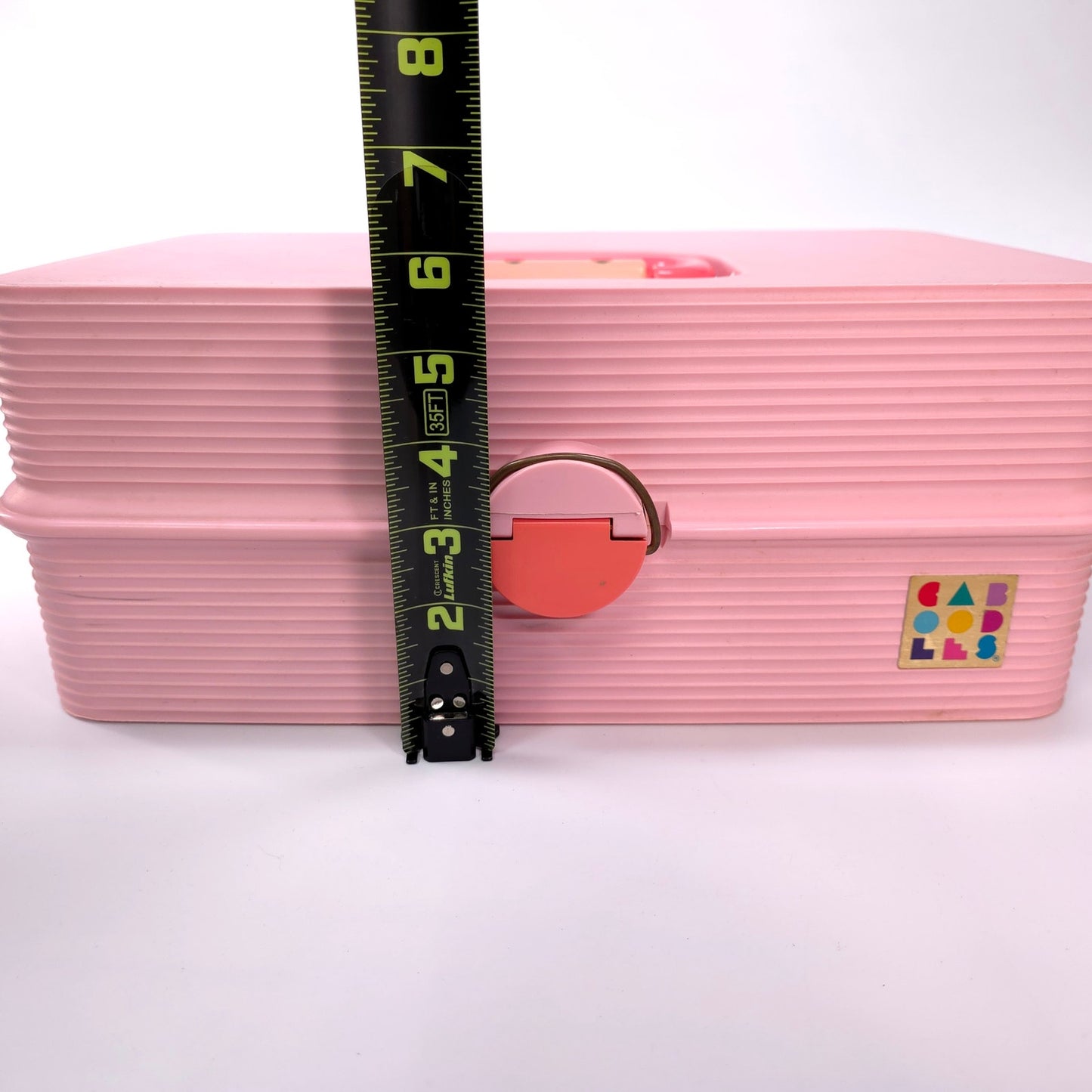 Vintage Caboodles Large Case Cosmetic Makeup Jewelry Box Pink 2425