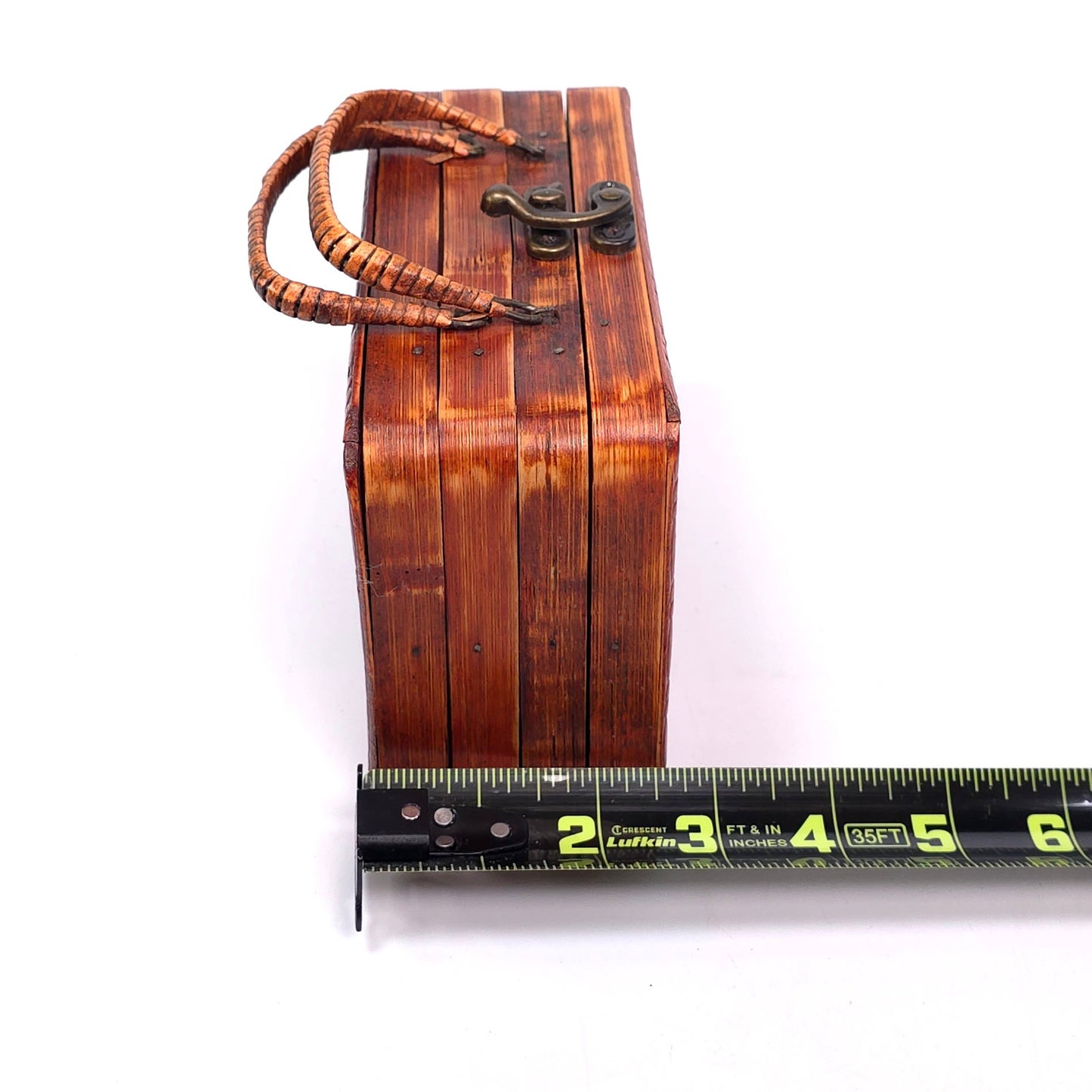 Wooden Suitcase Trinket Keepsake Box Rustic home Decor